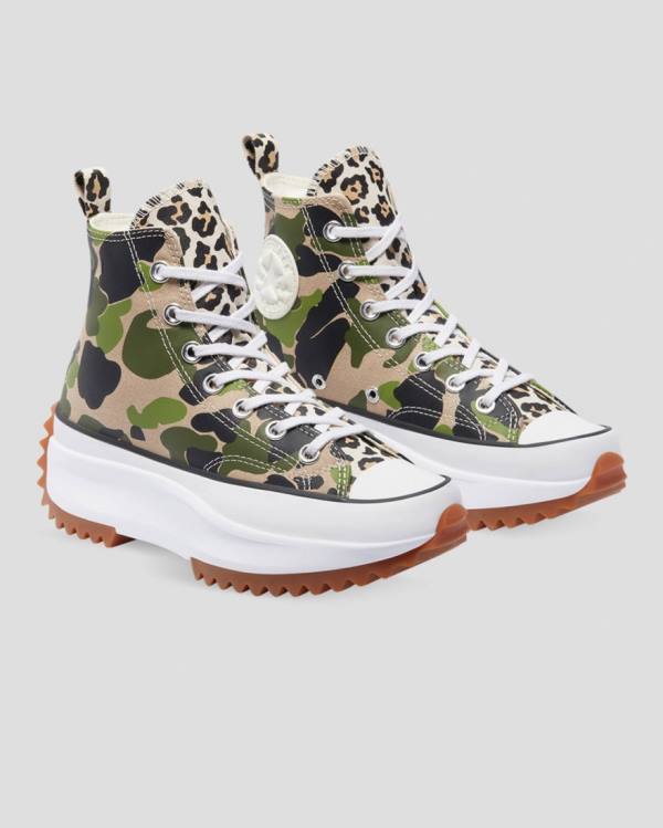 Converse Run Star Hike Wild Archive High Tops Shoes Camo | CV-167UTG