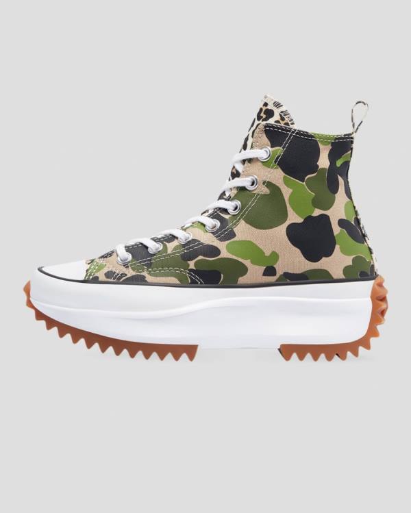 Converse Run Star Hike Wild Archive High Tops Shoes Camo | CV-748YNX