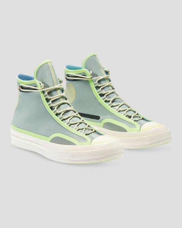 Converse Seam Tape Chuck 70 High Tops Shoes Green | CV-123YZB