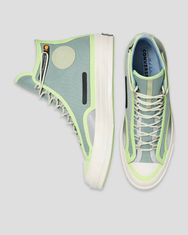 Converse Seam Tape Chuck 70 High Tops Shoes Green | CV-865DNH