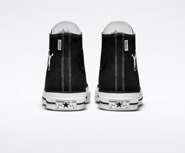 Converse Stussy Chuck 70 High Tops Shoes Black / White | CV-794TON